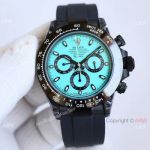 Super Clone Rolex Daytona BLAKEN Extra thin Watch Light Blue Dial 40mm